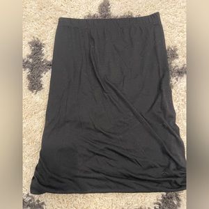 Gap Black Bubble Hem Knee Length Cotton Skirt in Size Small